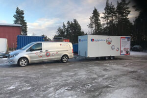 Työmaakalusto putkiremontissa